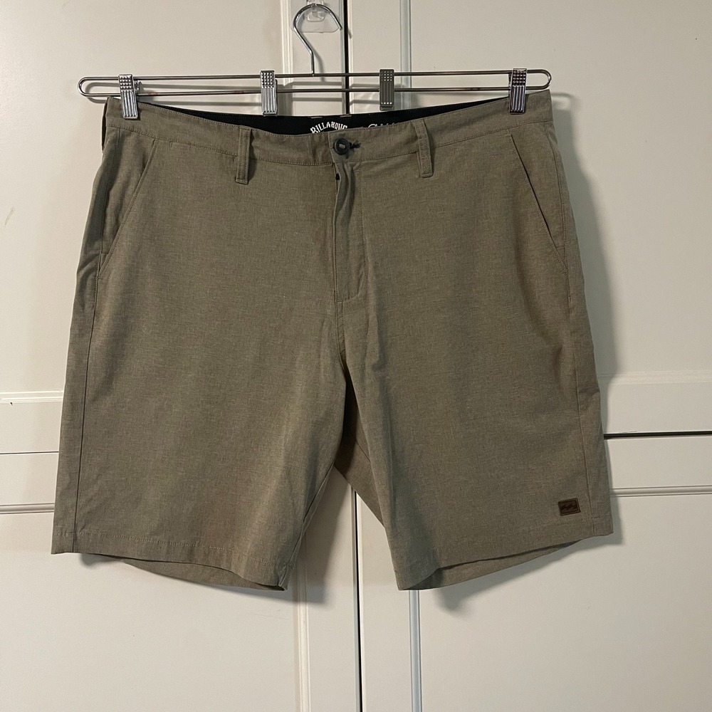 Billabong Crossfire Submersibles Hybrid Shorts Men 40 Khaki Tan Recycler Stretch
